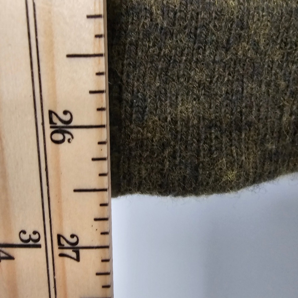J.Crew Mercantile Womens Wool Blend Turtleneck Vest M Olive Green Academic Fall - Picture 4 of 10